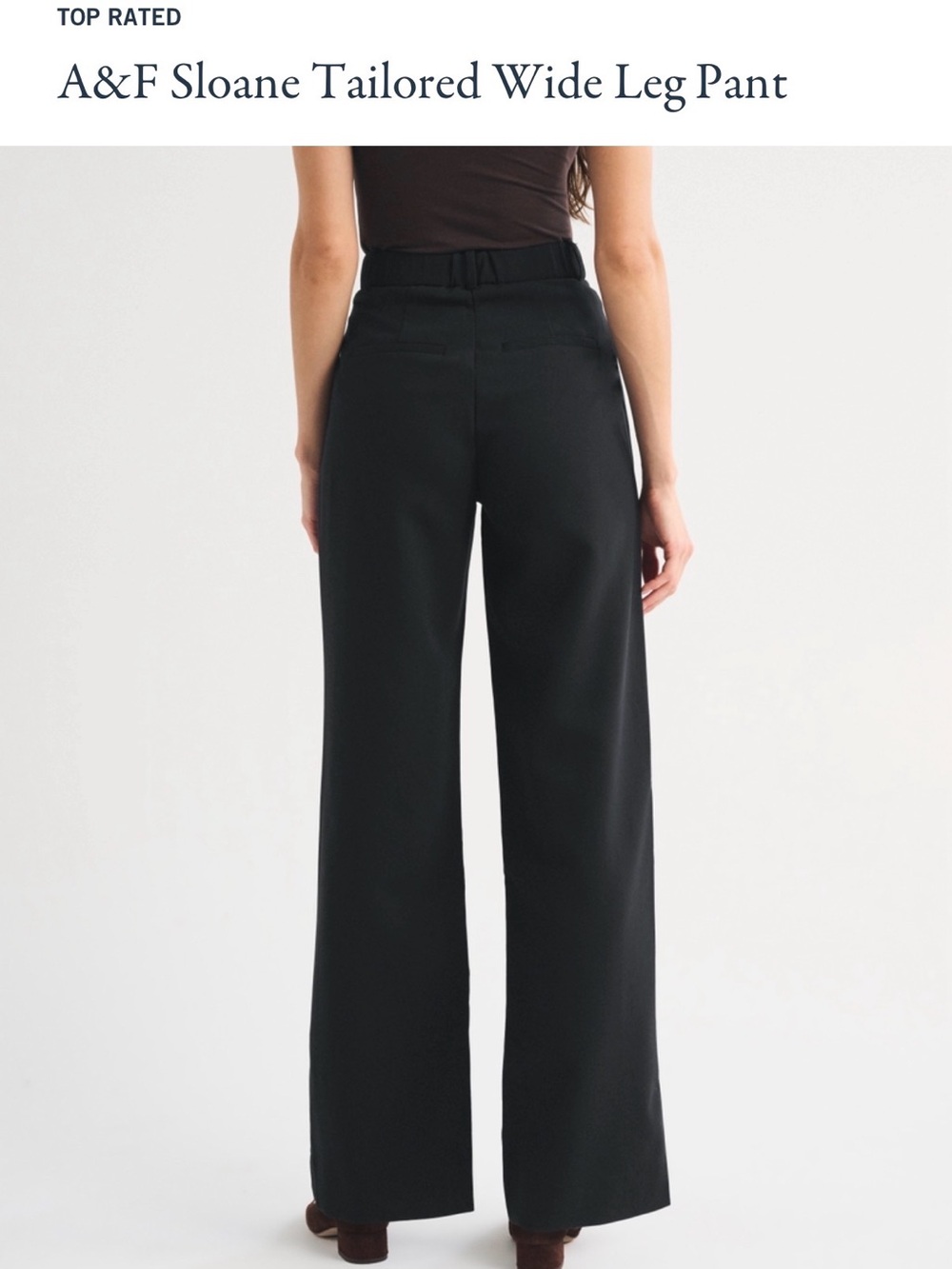 NWT ‼️ A&F Tailored Wide Leg Pants - Picture 4 of 6